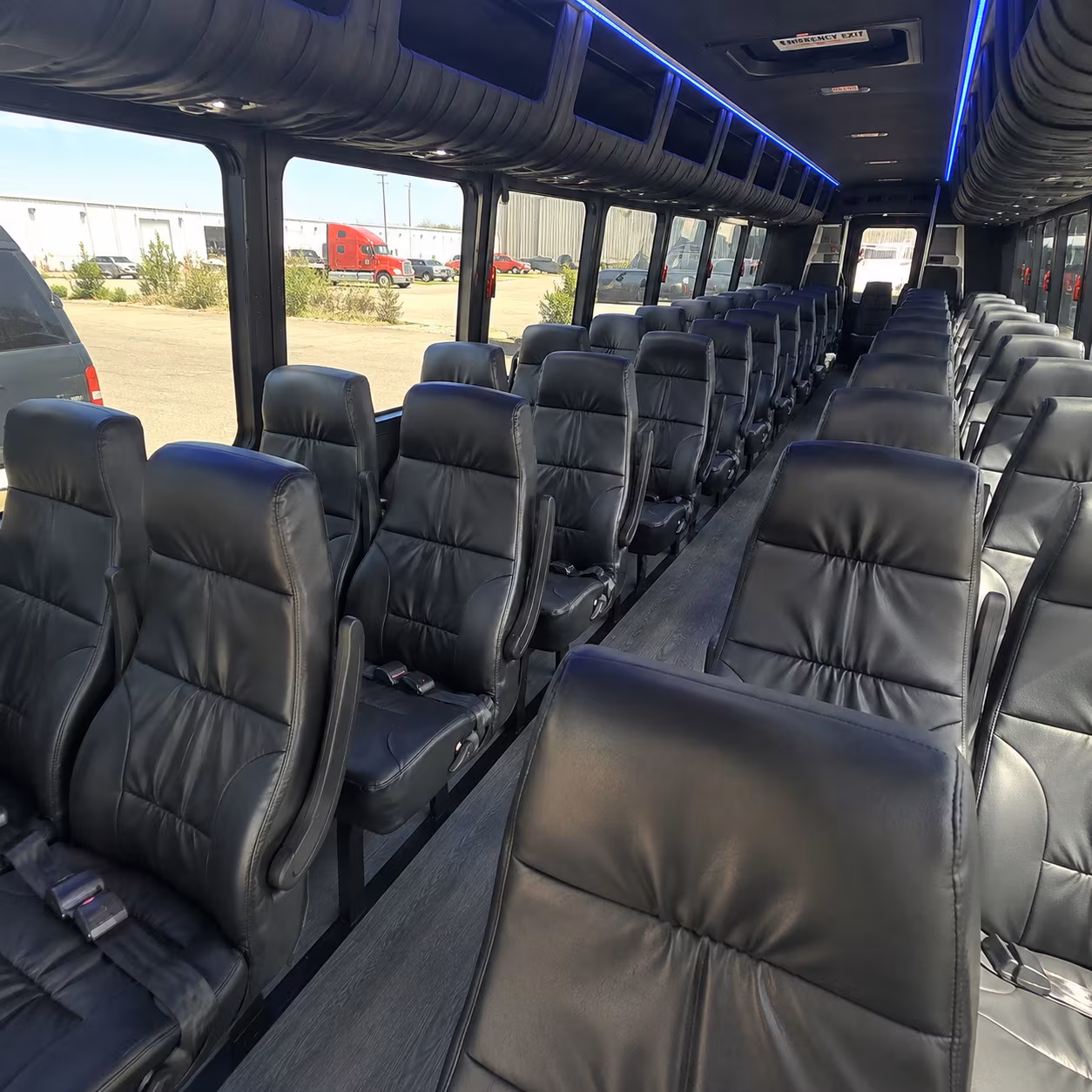 28 passenger minibus interior
