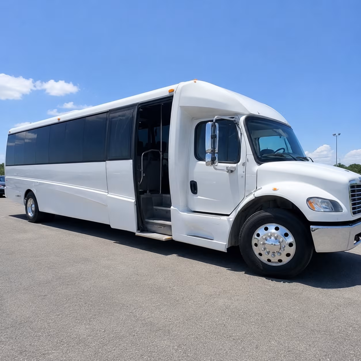 corporate event and conference shuttle buses in frisco