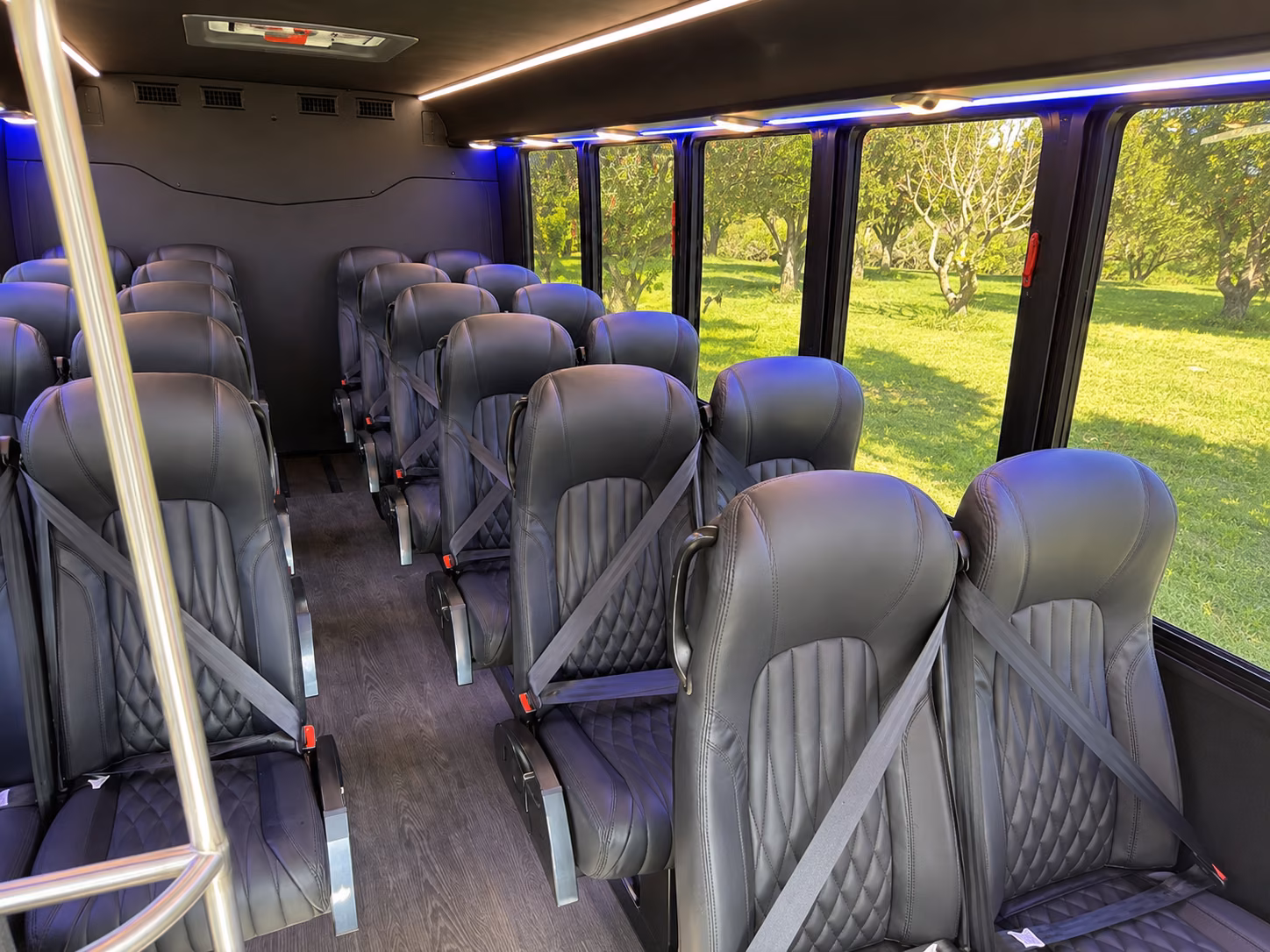 frisco 18 passenger minibus inside