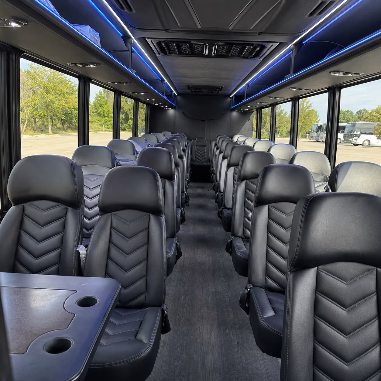 frisco airport transportation onboard seating
