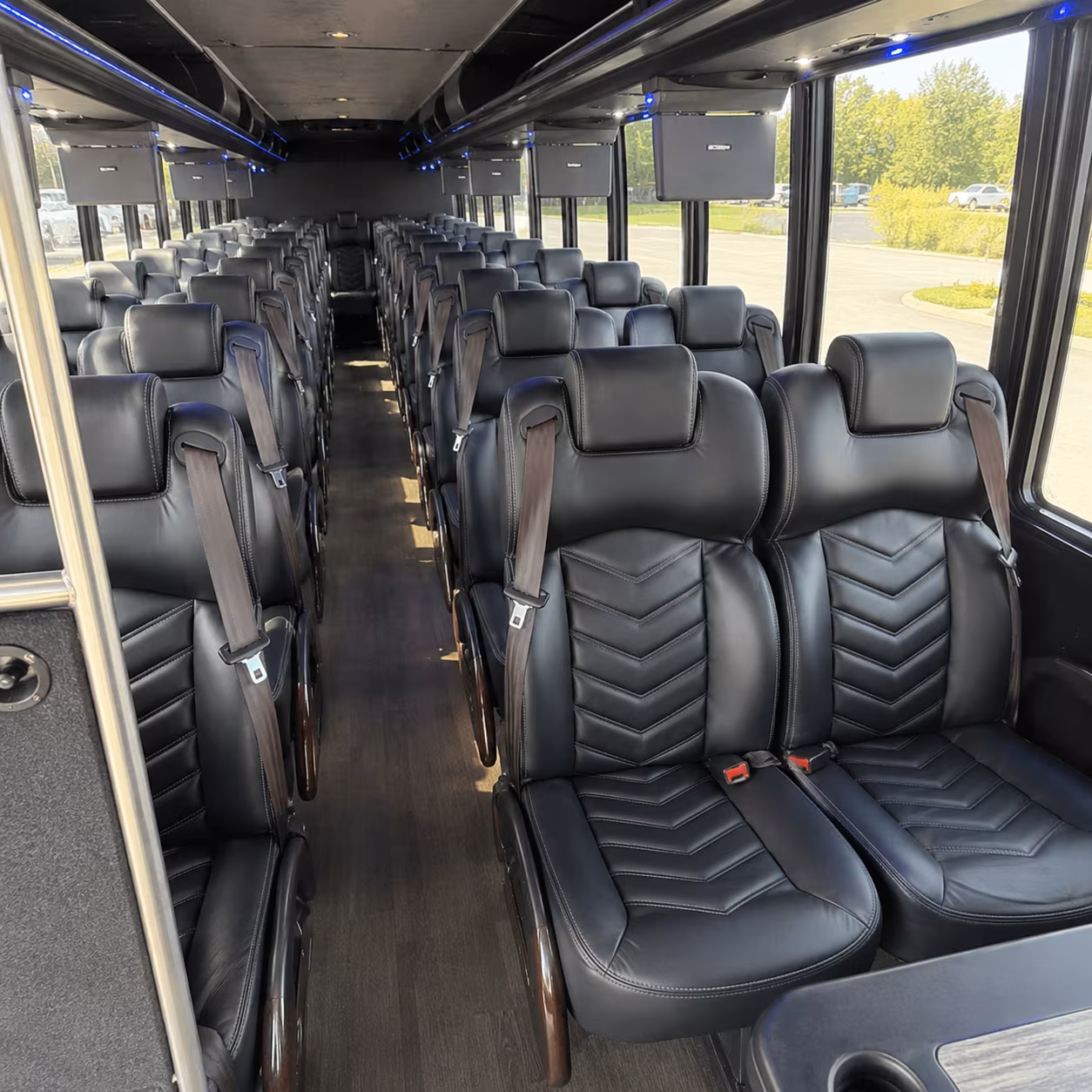frisco wine tour brewery transportation onboard seating