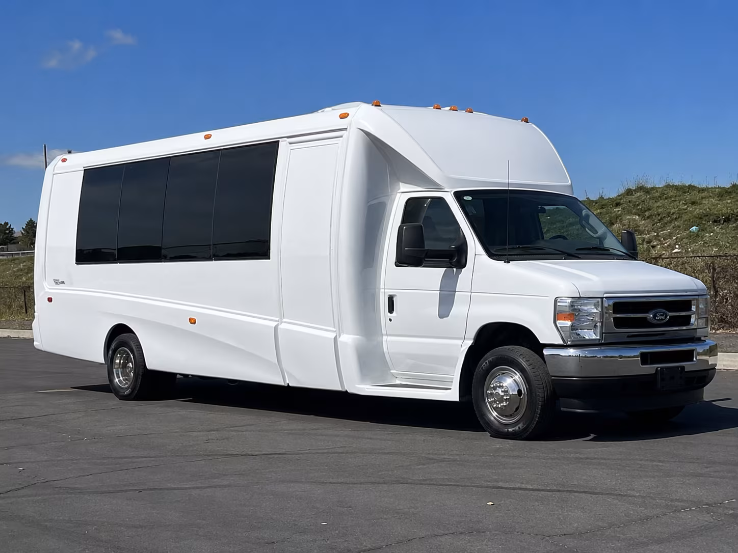 party buses for the frisco wedding party before the big day